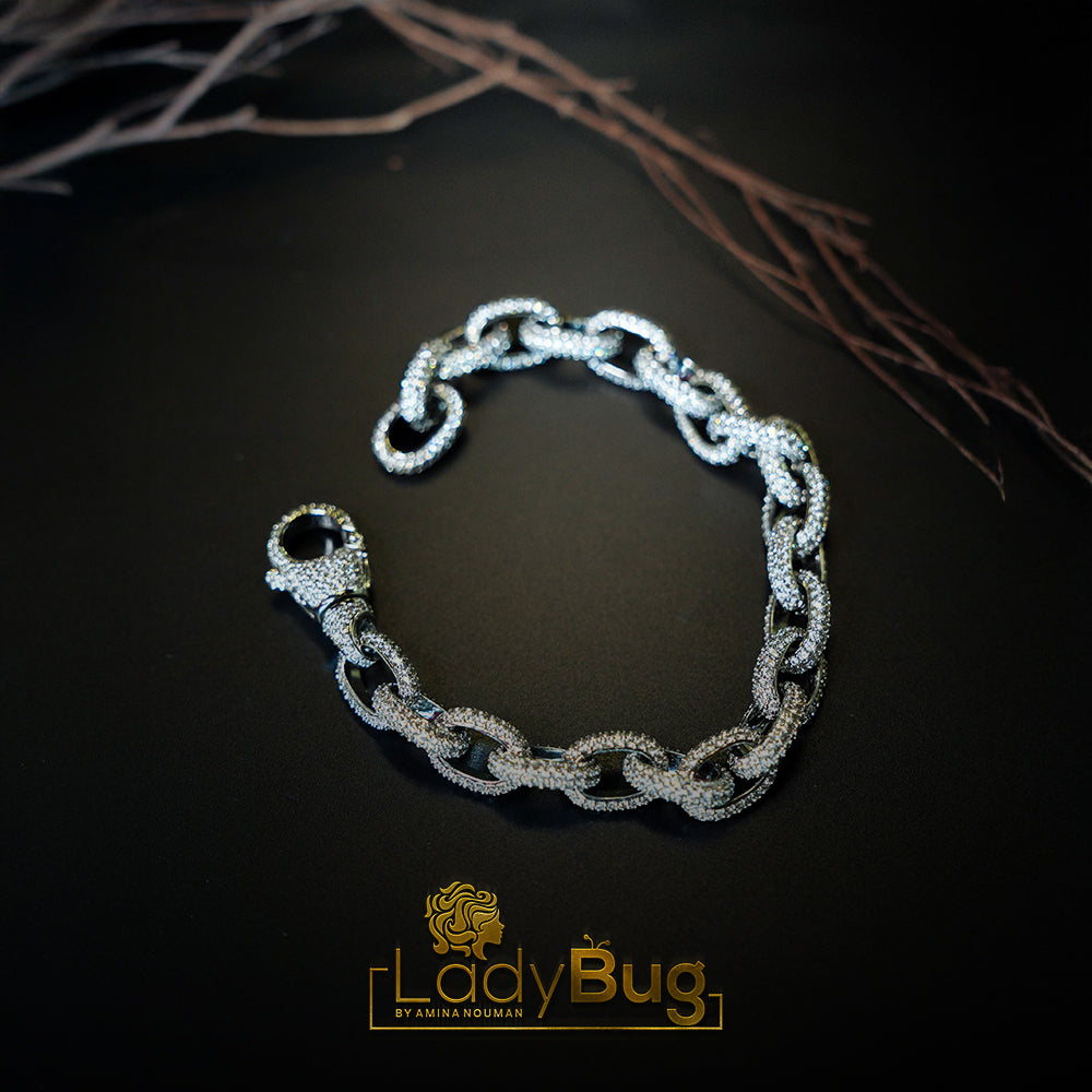 Bracelet  Rhodium-Plated High-Quality Micro