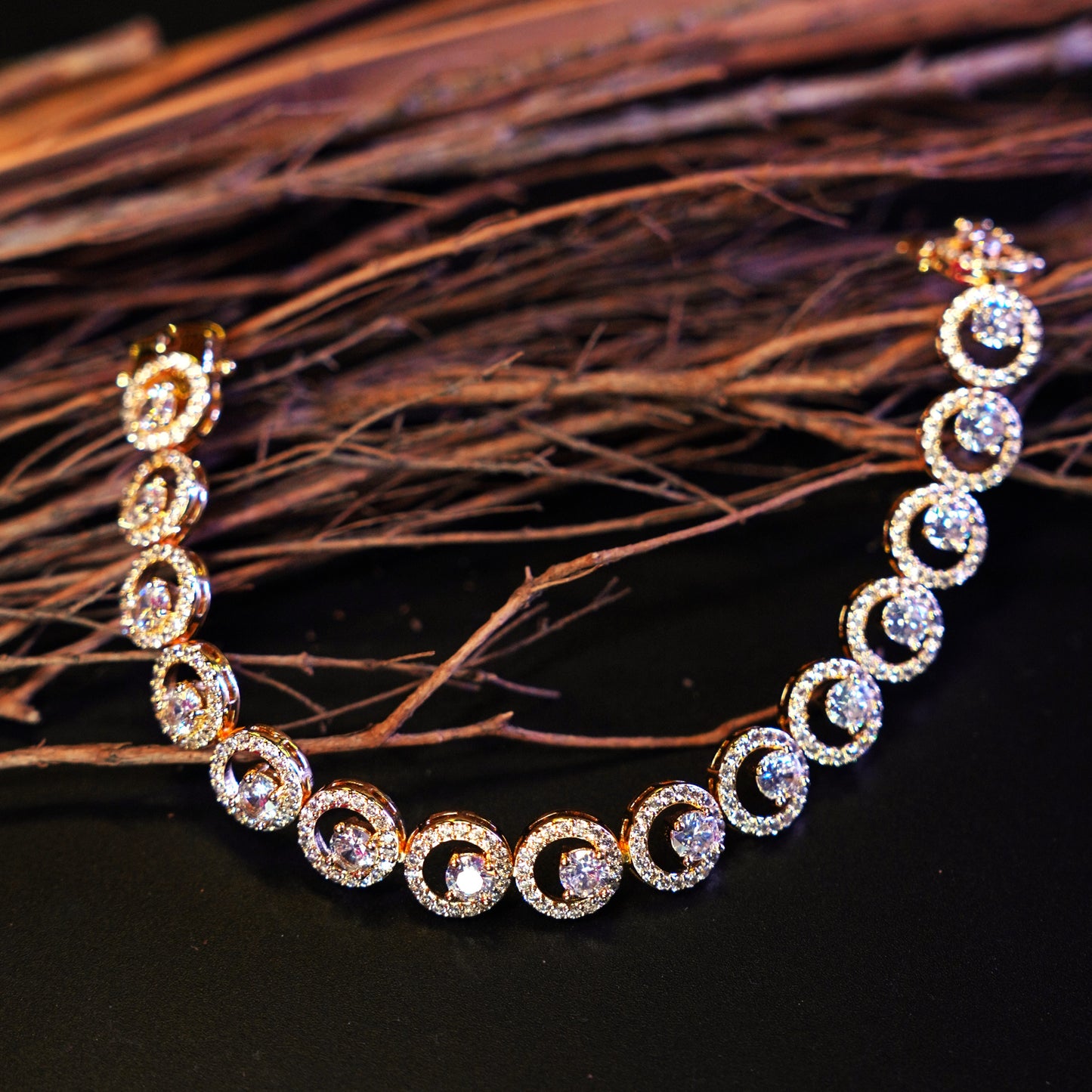 Gold-Plated, Micro Ad Zircon Bracelet