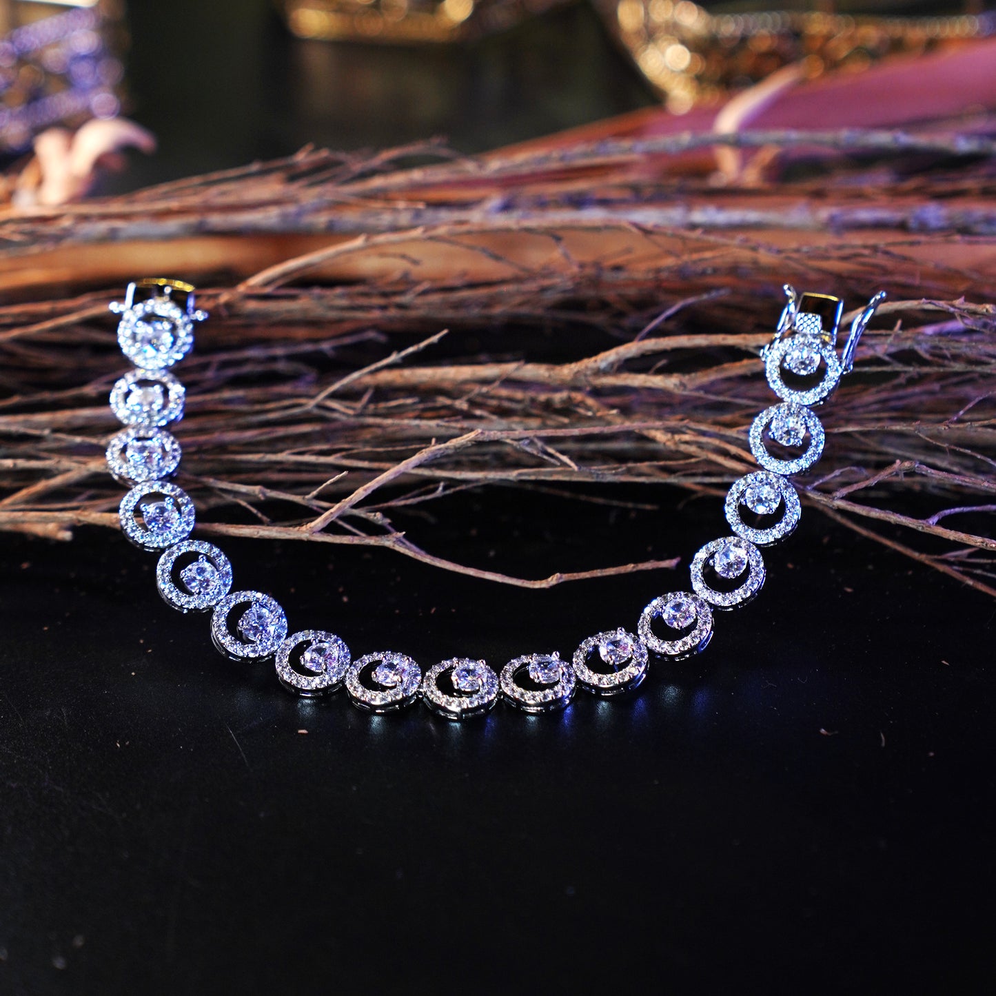 Gold-Plated, Micro Ad Zircon Bracelet