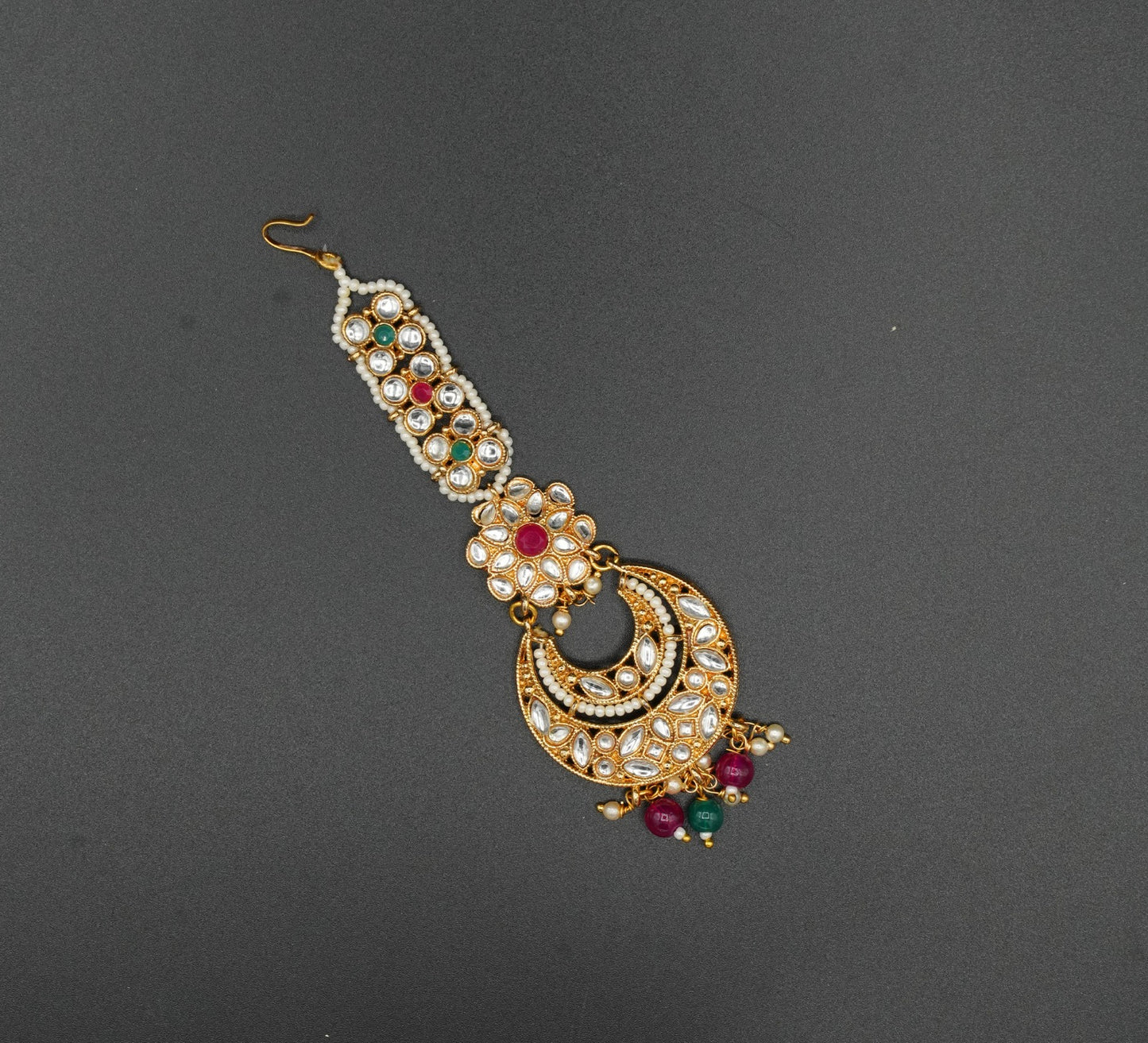 Kundan Teeka with Multi-color Stones